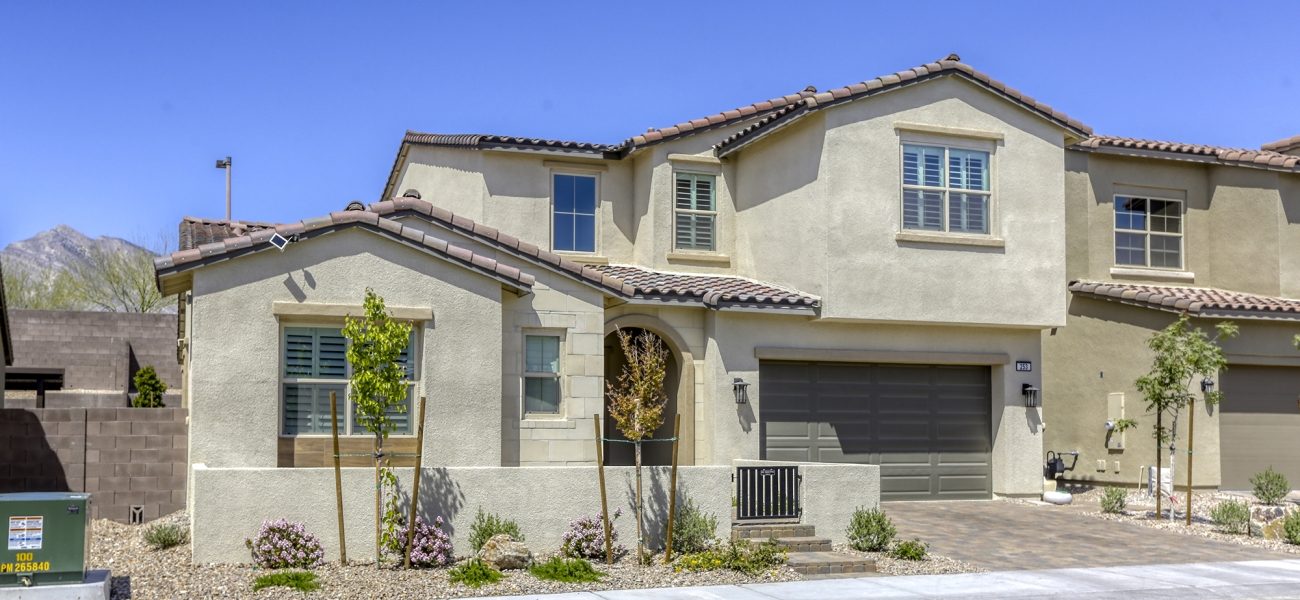 Real photograph of a Summerlin home exterior